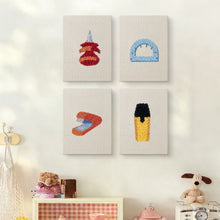 Laden Sie das Bild in den Galerie-Viewer, Punch Needle Set (4 Stück) mit Rahmen - Kawaii Schreibwaren 1