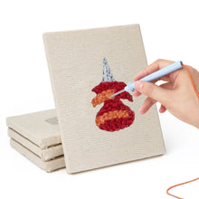 Laden Sie das Bild in den Galerie-Viewer, Punch Needle Set (4 Stück) mit Rahmen - Kawaii Schreibwaren 1
