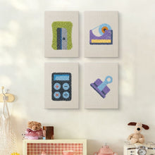 Laden Sie das Bild in den Galerie-Viewer, Punch Needle Set (4 Stück) mit Rahmen - Kawaii Schreibwaren 2