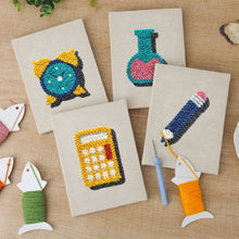 Laden Sie das Bild in den Galerie-Viewer, Punch Needle Set (4 Stück) mit Rahmen - Schreibtisch Essentials 1
