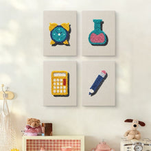 Laden Sie das Bild in den Galerie-Viewer, Punch Needle Set (4 Stück) mit Rahmen - Schreibtisch Essentials 1