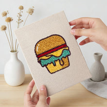 Laden Sie das Bild in den Galerie-Viewer, Punch Needle Set (4 Stück) mit Rahmen - Fast Food Spaß