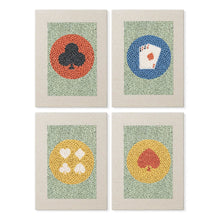 Laden Sie das Bild in den Galerie-Viewer, Punch Needle Set (4 Stück) mit Rahmen​ - Spielkarten Figured'Art