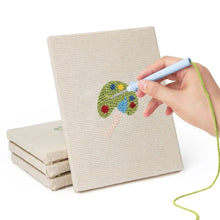 Laden Sie das Bild in den Galerie-Viewer, Punch Needle Set (4 Stück) mit Rahmen - Zeichen Essentials