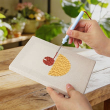 Laden Sie das Bild in den Galerie-Viewer, Punch Needle Set (4 Stück) mit Rahmen - Dessertliebhaber 2