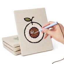 Laden Sie das Bild in den Galerie-Viewer, Punch Needle Set (4 Stück) mit Rahmen - Tropischer Snack Mix