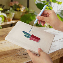 Laden Sie das Bild in den Galerie-Viewer, Punch Needle Set (4 Stück) mit Rahmen - Kleine Sukkulenten Töpfe 1