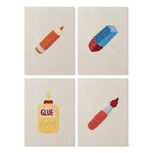 Laden Sie das Bild in den Galerie-Viewer, Punch Needle Set (4 Stück) mit Rahmen​ - Kunst &amp; Bastel Kollektion Figured'Art