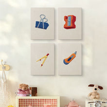 Laden Sie das Bild in den Galerie-Viewer, Punch Needle Set (4 Stück) mit Rahmen - Schreibtisch Zubehör Kollektion