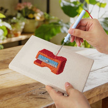 Laden Sie das Bild in den Galerie-Viewer, Punch Needle Set (4 Stück) mit Rahmen - Schreibtisch Zubehör Kollektion