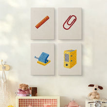 Laden Sie das Bild in den Galerie-Viewer, Punch Needle Set (4 Stück) mit Rahmen - Büro &amp; Schreibtisch Favoriten