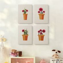 Laden Sie das Bild in den Galerie-Viewer, Punch Needle Set (4 Stück) mit Rahmen - Blühende Mini Töpfe 3