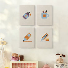 Laden Sie das Bild in den Galerie-Viewer, Punch Needle Set (4 Stück) mit Rahmen - Kreative Schreibtisch Icons