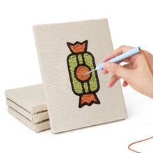 Laden Sie das Bild in den Galerie-Viewer, Punch Needle Set (4 Stück) mit Rahmen - Süß &amp; Herzhaft