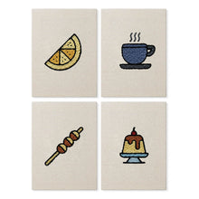 Laden Sie das Bild in den Galerie-Viewer, Punch Needle Set (4 Stück) mit Rahmen​ - Dessert Köstlichkeiten Figured'Art