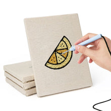 Laden Sie das Bild in den Galerie-Viewer, Punch Needle Set (4 Stück) mit Rahmen - Dessert Köstlichkeiten
