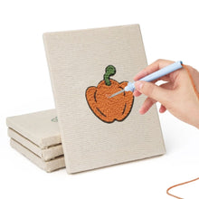 Laden Sie das Bild in den Galerie-Viewer, Punch Needle Set (4 Stück) mit Rahmen - Gemüse Köstlichkeiten
