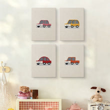 Laden Sie das Bild in den Galerie-Viewer, Punch Needle Set (4 Stück) mit Rahmen - Auto Kollektion