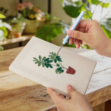 Laden Sie das Bild in den Galerie-Viewer, Punch Needle Set (4 Stück) mit Rahmen - Üppiges Blattwerk