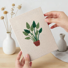 Laden Sie das Bild in den Galerie-Viewer, Punch Needle Set (4 Stück) mit Rahmen - Üppiges Blattwerk