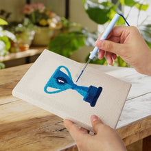 Laden Sie das Bild in den Galerie-Viewer, Punch Needle Set (4 Stück) mit Rahmen - Renntag