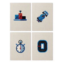 Laden Sie das Bild in den Galerie-Viewer, Punch Needle Set (4 Stück) mit Rahmen​ - Boxenstopp Figured'Art