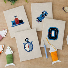 Laden Sie das Bild in den Galerie-Viewer, Punch Needle Set (4 Stück) mit Rahmen - Boxenstopp