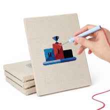 Laden Sie das Bild in den Galerie-Viewer, Punch Needle Set (4 Stück) mit Rahmen - Boxenstopp
