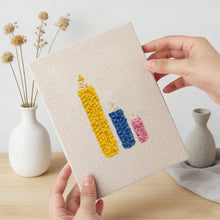 Laden Sie das Bild in den Galerie-Viewer, Punch Needle Set (4 Stück) mit Rahmen - Sportlicher Spaß