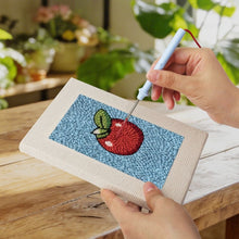 Laden Sie das Bild in den Galerie-Viewer, Punch Needle Set (4 Stück) mit Rahmen - Frühstücks Leckereien 1