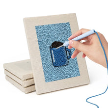 Laden Sie das Bild in den Galerie-Viewer, Punch Needle Set (4 Stück) mit Rahmen - Frühstücks Leckereien 1