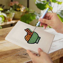 Laden Sie das Bild in den Galerie-Viewer, Punch Needle Set (4 Stück) mit Rahmen - Frühstücks Leckereien 2