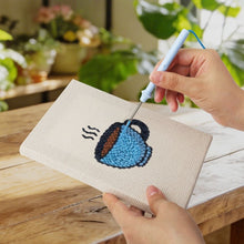 Laden Sie das Bild in den Galerie-Viewer, Punch Needle Set (4 Stück) mit Rahmen - Frühstücks Leckereien 3