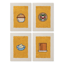 Laden Sie das Bild in den Galerie-Viewer, Punch Needle Set (4 Stück) mit Rahmen​ - Gebackene Leckereien Figured'Art