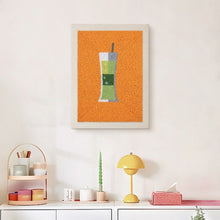 Laden Sie das Bild in den Galerie-Viewer, Punch Needle mit Rahmen - Cocktails 1