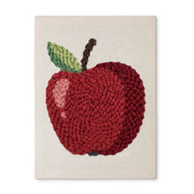 Laden Sie das Bild in den Galerie-Viewer, Punch Needle mit Rahmen - Roter Apfel Figured'Art
