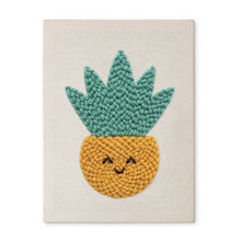 Laden Sie das Bild in den Galerie-Viewer, Punch Needle mit Rahmen - Sonniger Ananas Figured'Art