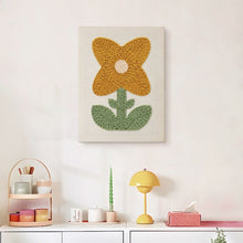 Laden Sie das Bild in den Galerie-Viewer, Punch Needle mit Rahmen - Sonnige Blume