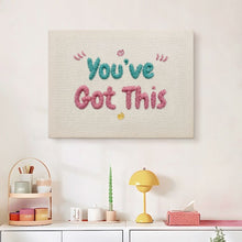 Laden Sie das Bild in den Galerie-Viewer, Punch Needle mit Rahmen - You've Got This