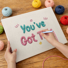 Laden Sie das Bild in den Galerie-Viewer, Punch Needle mit Rahmen - You've Got This