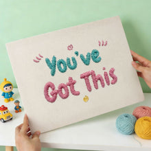 Laden Sie das Bild in den Galerie-Viewer, Punch Needle mit Rahmen - You've Got This