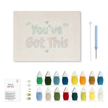 Laden Sie das Bild in den Galerie-Viewer, Punch Needle mit Rahmen - You've Got This