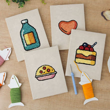 Laden Sie das Bild in den Galerie-Viewer, Punch Needle Set (4 Stück) mit Rahmen - Leckere Favoriten 1