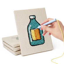 Laden Sie das Bild in den Galerie-Viewer, Punch Needle Set (4 Stück) mit Rahmen - Leckere Favoriten 1