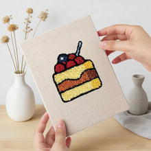 Laden Sie das Bild in den Galerie-Viewer, Punch Needle Set (4 Stück) mit Rahmen - Leckere Favoriten 1