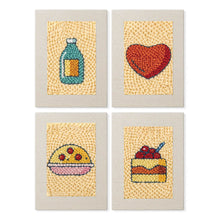 Laden Sie das Bild in den Galerie-Viewer, Punch Needle Set (4 Stück) mit Rahmen​ - Leckere Favoriten 2 Figured'Art