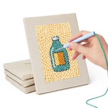 Laden Sie das Bild in den Galerie-Viewer, Punch Needle Set (4 Stück) mit Rahmen - Leckere Favoriten 2