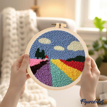 Laden Sie das Bild in den Galerie-Viewer, Punch Needle Feld mit Tulpen