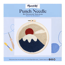 Laden Sie das Bild in den Galerie-Viewer, Punch Needle Sonnenaufgang am Fuji