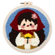 Laden Sie das Bild in den Galerie-Viewer, Punch Needle set Kleiner Schäferhund mit Blumen